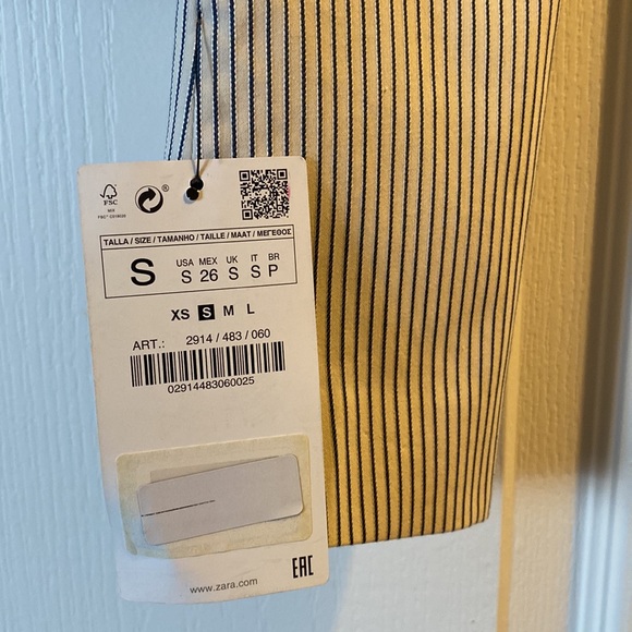 Zara Short Striped Women’s Jacket - Picture 3 of 8